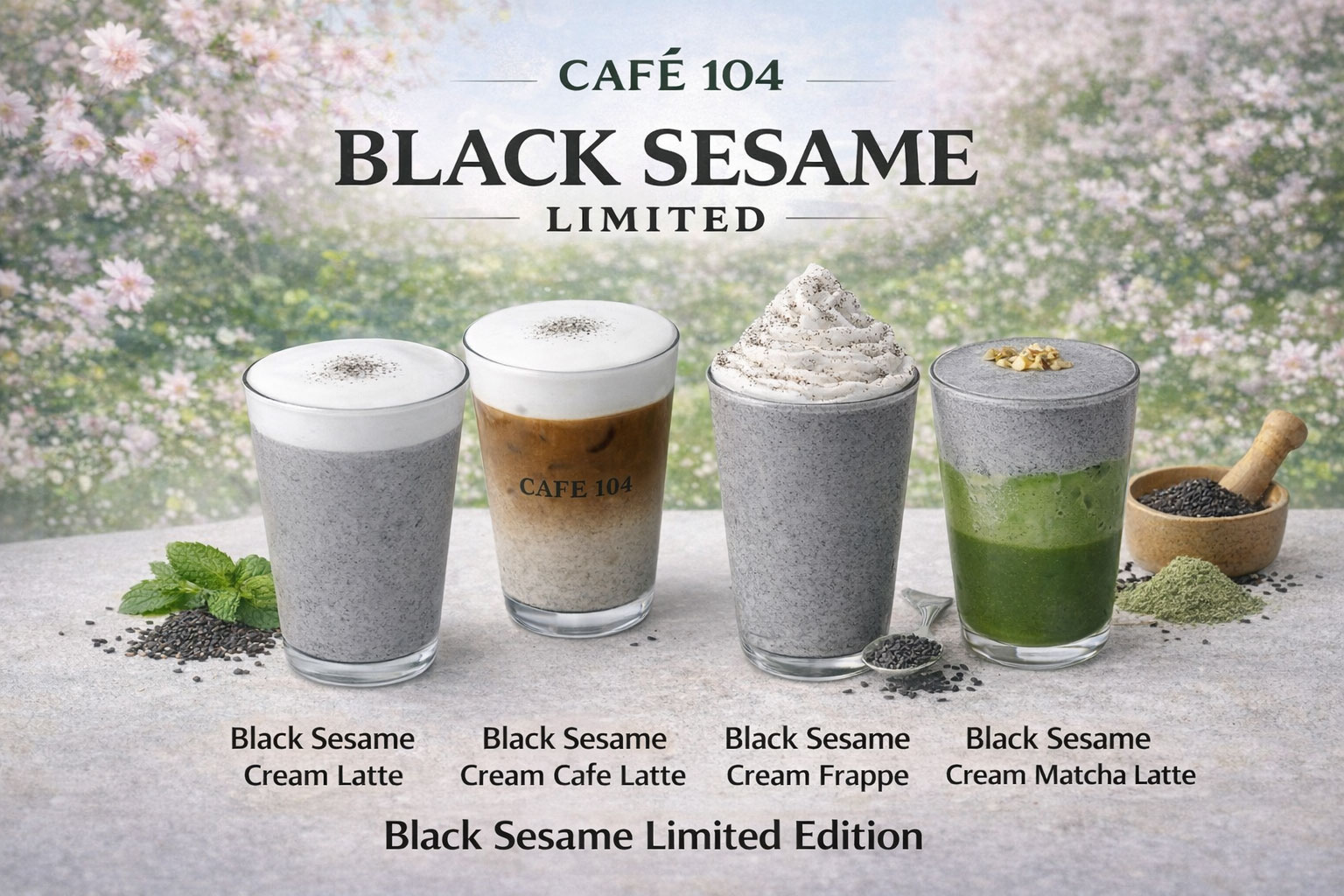 Cafe 104 food and drinks