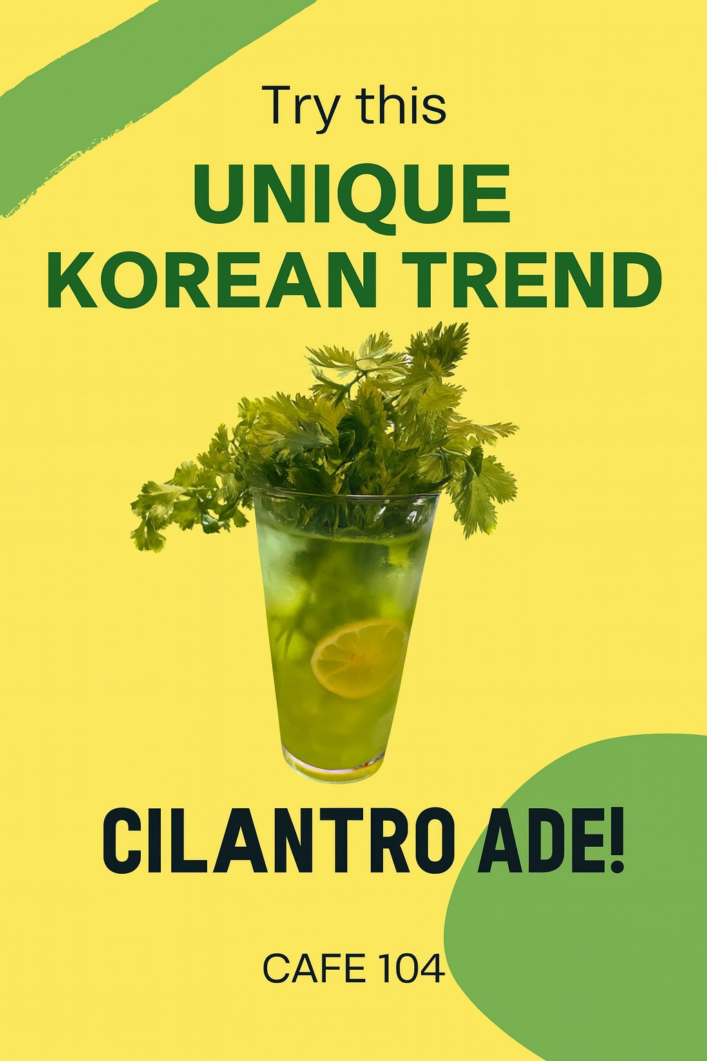 Cafe 104 food and drinks