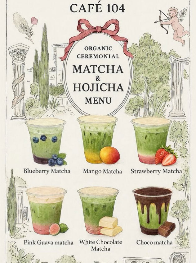 Cafe 104 food and drinks