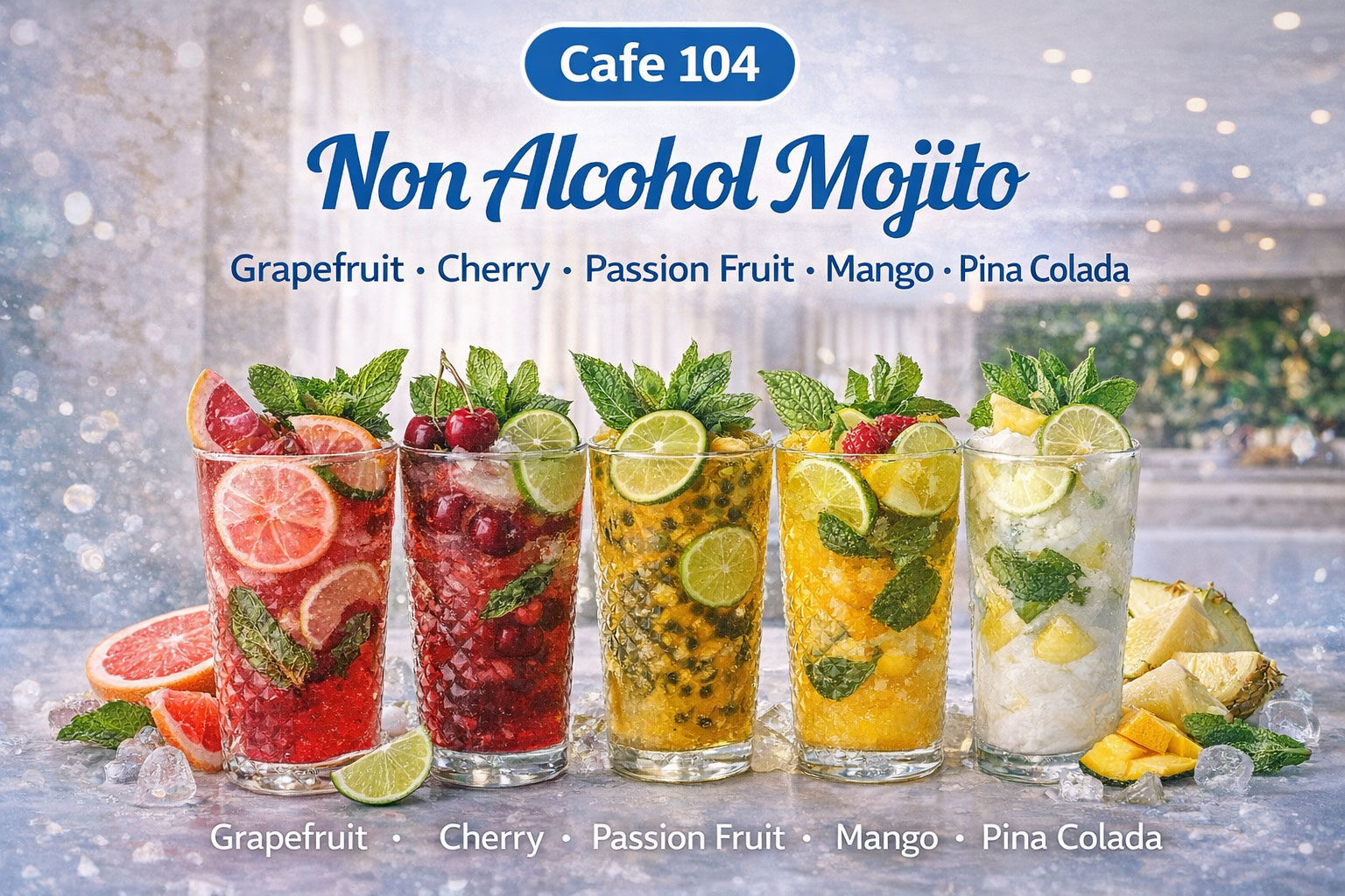 Cafe 104 food and drinks