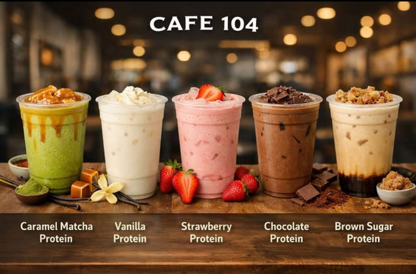 Cafe 104 food and drinks